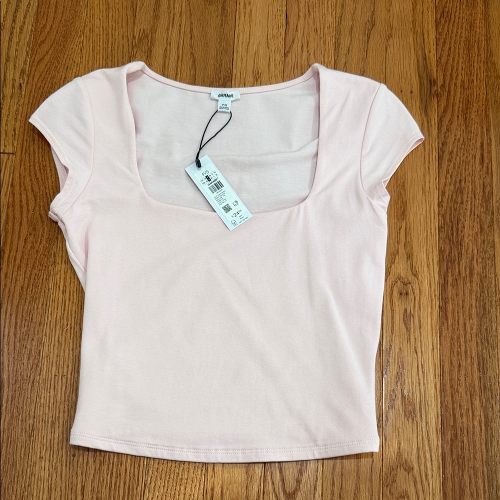 Garage Soft Pink Crop Top
